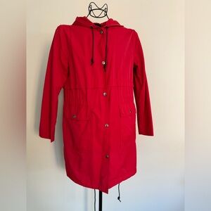 BDG hooded jacket in red